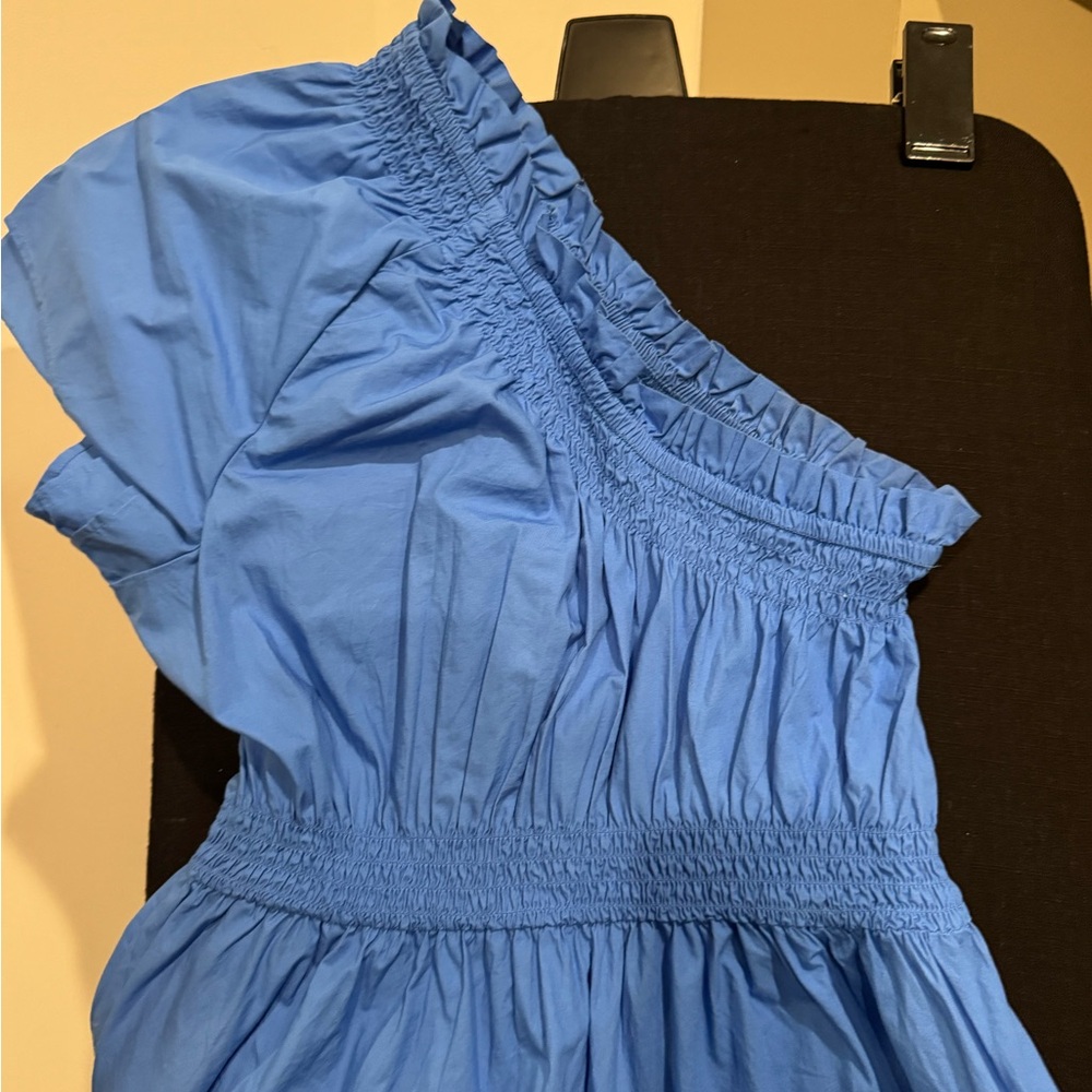 J. Crew Light Blue Ruffled Garment - Picture 4 of 4